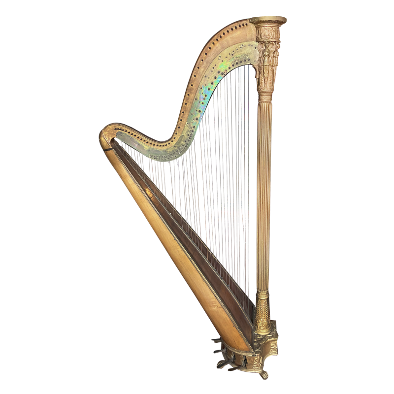 S bastien Rard Antique Grecian Pedal Harp Available For Immediate